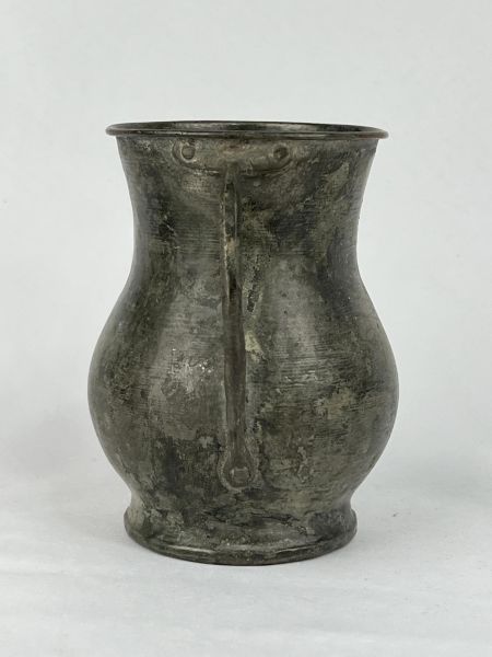 Antika Bakır Maşrapa Ölçü Çap 9 Cm H 14 Cm