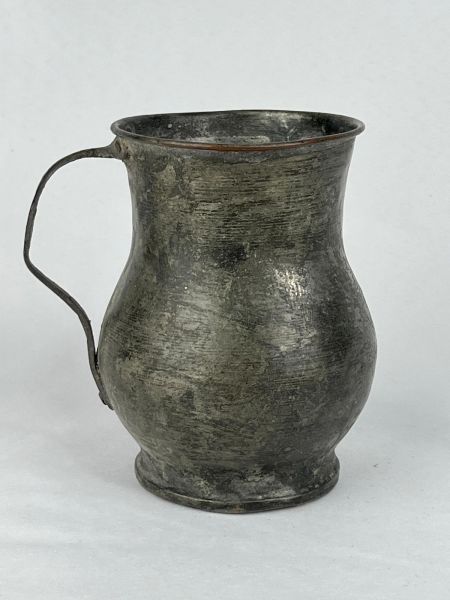 Antika Bakır Maşrapa Ölçü Çap 9 Cm H 14 Cm