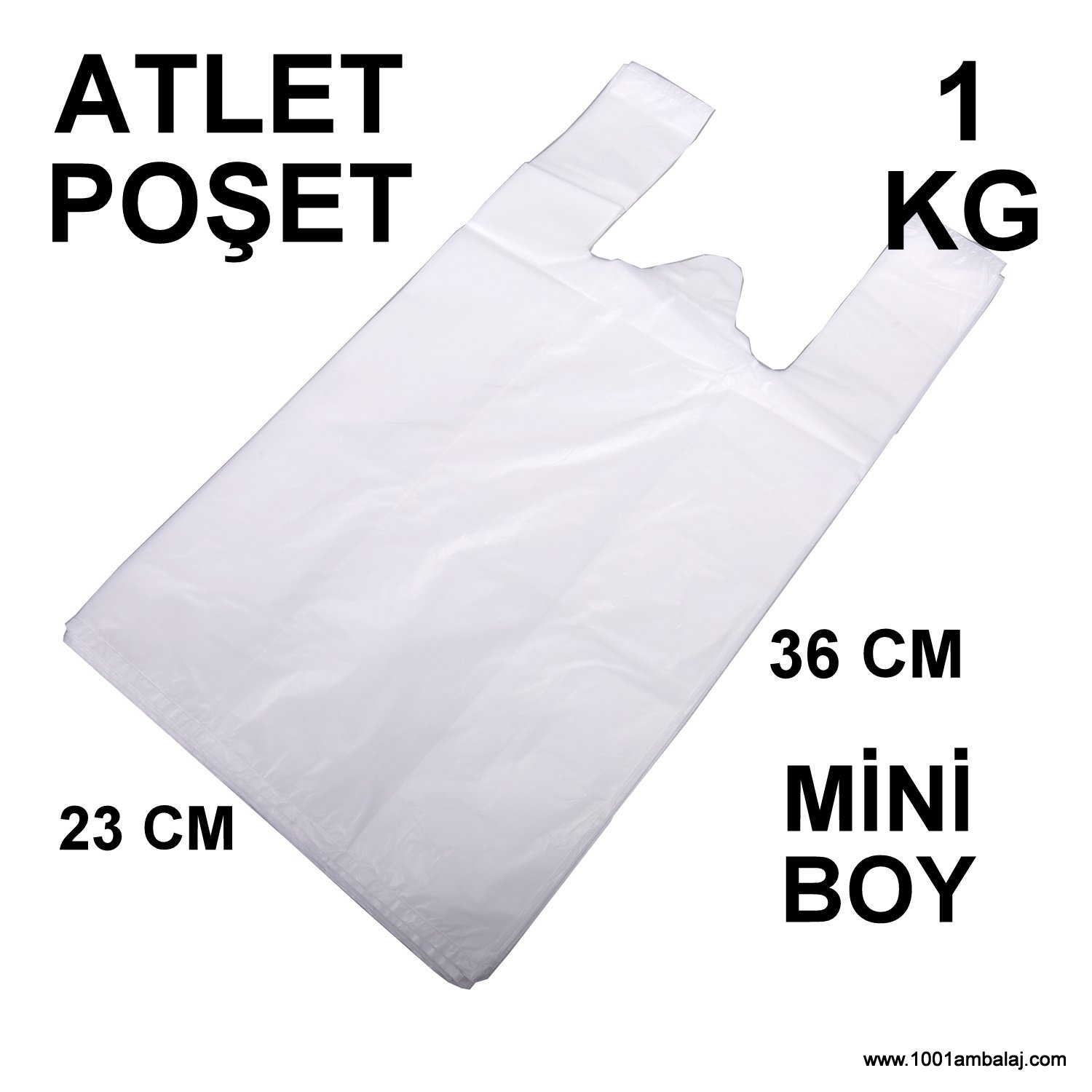 Ara hışır Poşet Mini Boy Beyaz Renk 1 Kg Paket