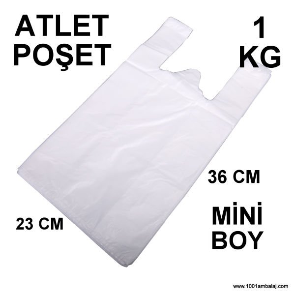 Ara hışır Poşet Mini Boy Beyaz Renk 1 Kg Paket
