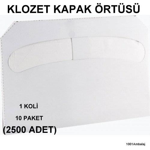 Klozet Kapak Örtüsü (2500 Adet) 10 Paket 1 Koli