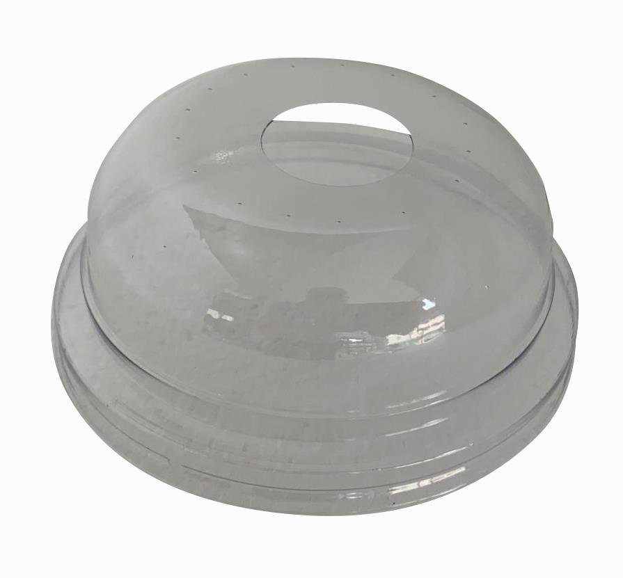 Bardak Kapağı 350 Ml Bombe Delikli Şeffaf 3,50 Gr 95 Mm 100 Adet