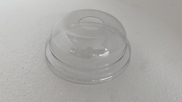 Bardak Kapağı 350 Ml Bombe Delikli Şeffaf 3,50 Gr 95 Mm 100 Adet