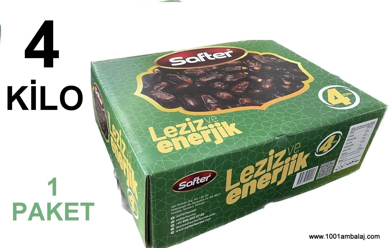 Hurma Safter Doğal 4 Kiloluk 1 Kutu (Toplam 4 Kilo)