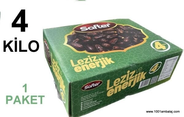 Hurma Safter Doğal 4 Kiloluk 1 Kutu (Toplam 4 Kilo)
