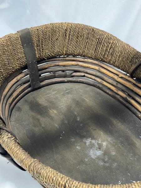 Bambu + Hasir Örme Dekorluk Sepet 50X43X41Cm Aoa Ölçü 50X43Cm 41Cm Yüksekliği