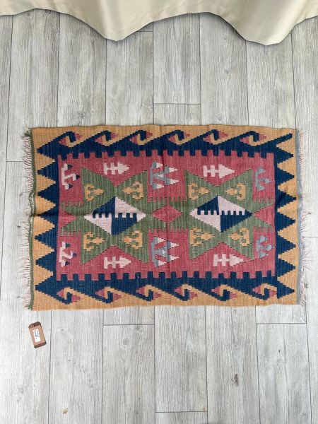 El Dokumasi Halı Kilim Yolluk Paspas Ölçü 109X72,5 Cm