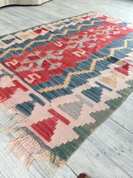 El Dokumasi Halı Kilim Yolluk Paspas Ölçü 121X78 Cm