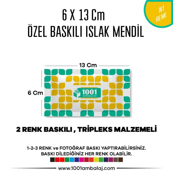 6X13 Cm 1-2-3 Renk Ve Fotoğraf Baskılı İslak Mendil Beyaz (Tripleks Malzeme)