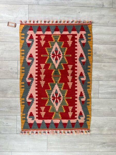 El Dokumasi Halı Kilim Yolluk Paspas Ölçü 115X77,5 Cm
