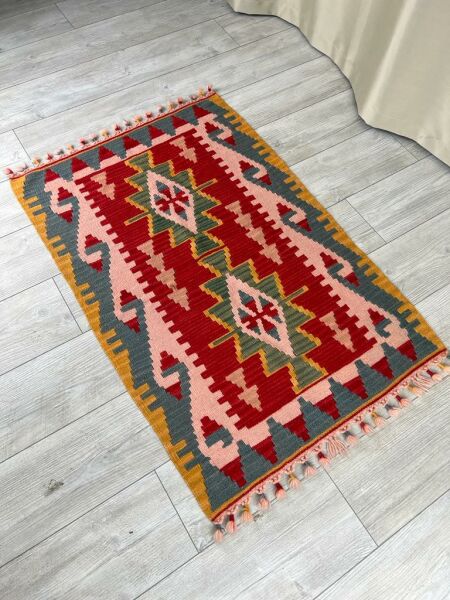 El Dokumasi Halı Kilim Yolluk Paspas Ölçü 115X77,5 Cm