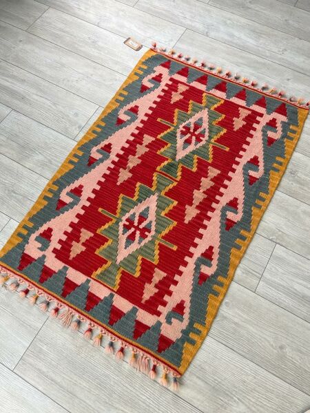 El Dokumasi Halı Kilim Yolluk Paspas Ölçü 115X77,5 Cm