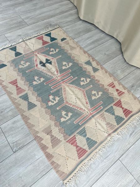 El Dokumasi Halı Kilim Yolluk Paspas Ölçü 111X77 Cm
