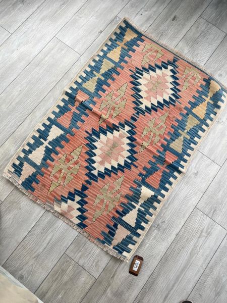 El Dokumasi Halı Kilim Yolluk Paspas Ölçü 109X79 Cm