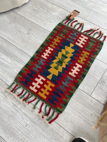 El Dokumasi Halı Kilim Yolluk Paspas Ölçü 46X30 Cm
