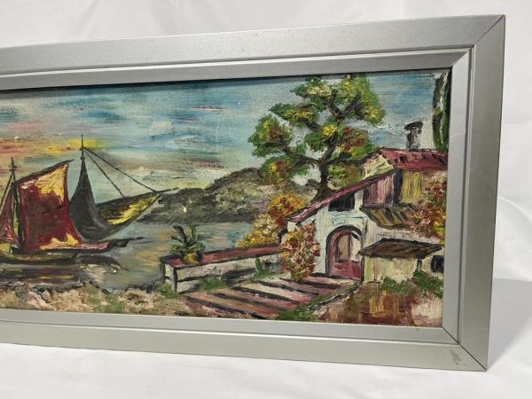 İmzali Yağli Boya Tablo Aoa Ölçü 110X40Cm