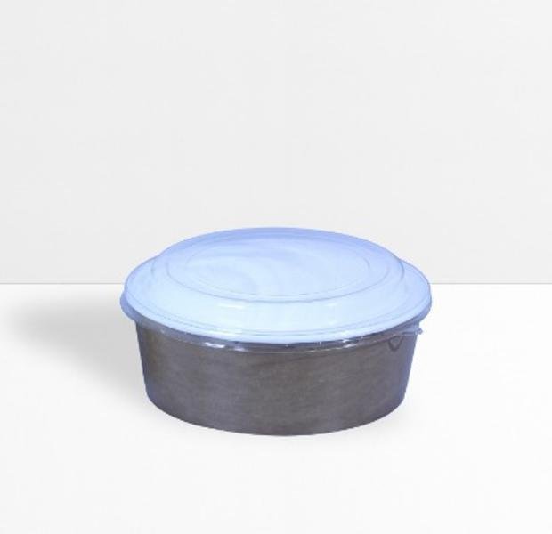 Salata kabı Kraft Ve Kapağı Karton Beyaz 1250 Cc 38 Oz 25 Adet