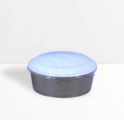 Salata kabı Kraft Ve Kapağı Karton Beyaz 1250 Cc 38 Oz 25 Adet