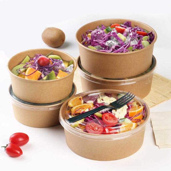 Salata kabı Karton Kraft Ve Kapağı 750 Cc 142X125X68H 50 Adet