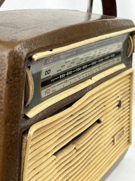 Antika Grundig Radyo Ölçü 29X8 Cm H 19 Cm