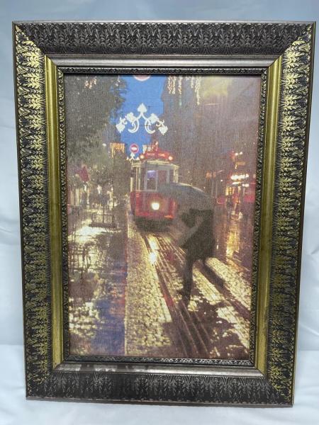 Ahşap Çerçeveli BAskı Tablo Aoa Ölçü 79X59Cm