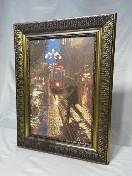 Ahşap Çerçeveli BAskı Tablo Aoa Ölçü 79X59Cm