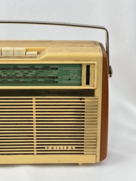 Antika Philips Radyo Ölçü 30X9 Cm H 19 Cm