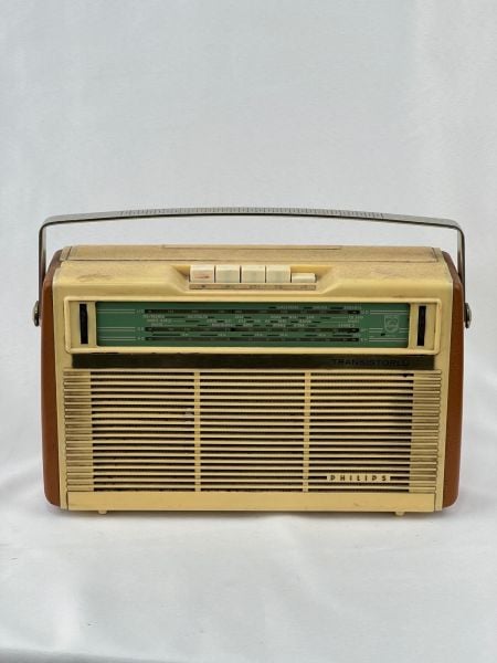 Antika Philips Radyo Ölçü 30X9 Cm H 19 Cm