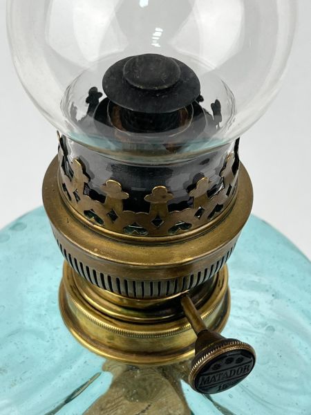 Nostaljik Antika Gaz Lambasi Ölçü Çap 15 Cm H 53 Cm