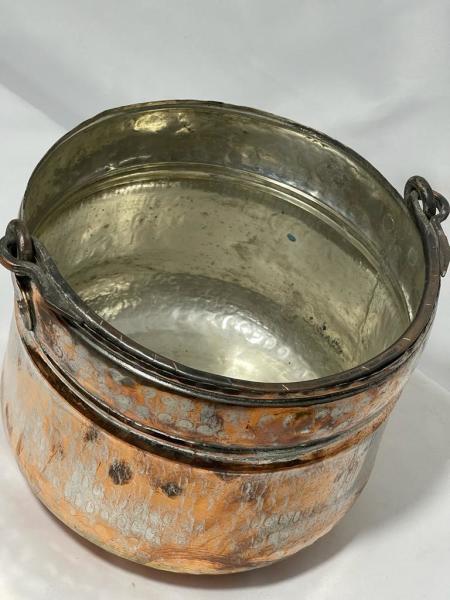 Farkli Formda El Dövme Bakır Helke Aoa Ölçü 26 Cm Çapi 22 Cm Yüksekligi