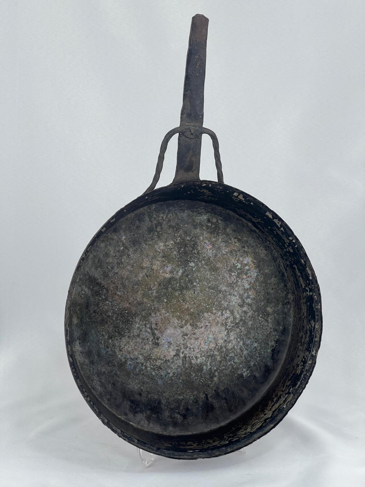 Antika Bakır Tava Ölçü 53X32,5 Cm H 7 Cm