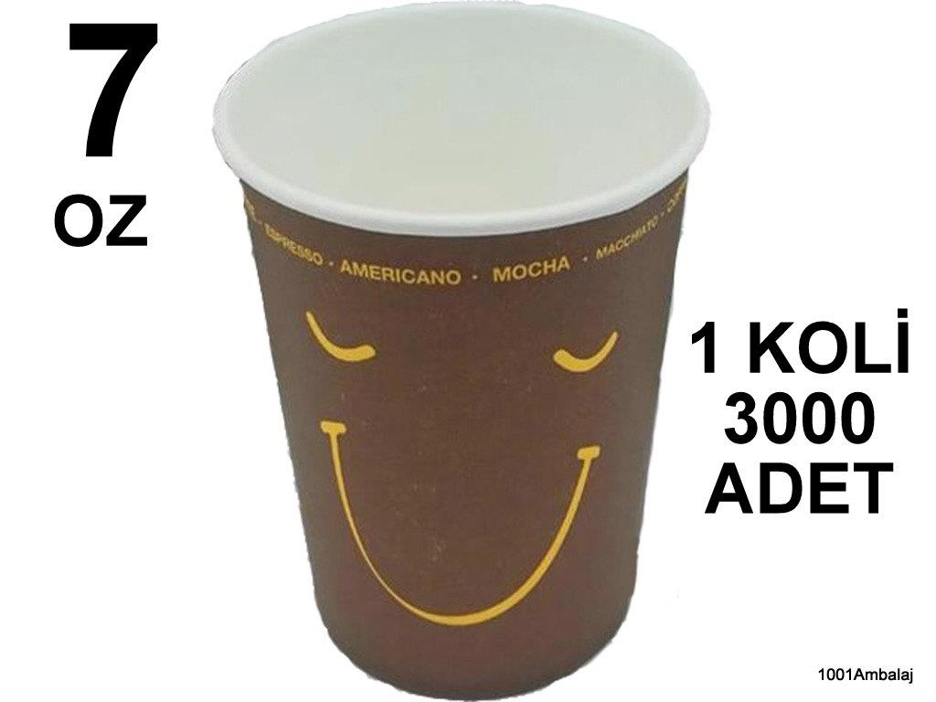 Karton Bardak 7 Oz 3000 Adet 1 Koli 1001 Ambalaj