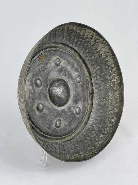 Antika Bakır Tas Ölçü Çap 23,5 Cm H 6 Cm
