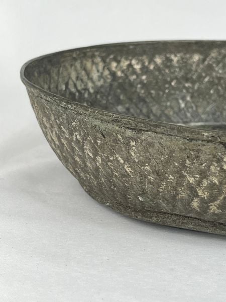 Antika Bakır Tas Ölçü Çap 23,5 Cm H 6 Cm