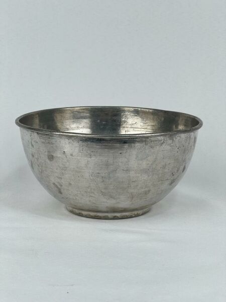 Antika Bakır Tas Ölçü Çap 19 Cm H 10 Cm