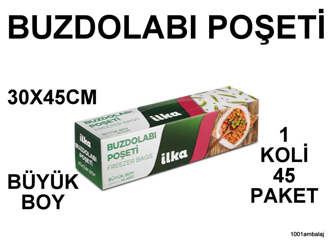 Buzdolabi Poşeti Büyük Boy 30X45 İlka 48 Adet 1 Koli