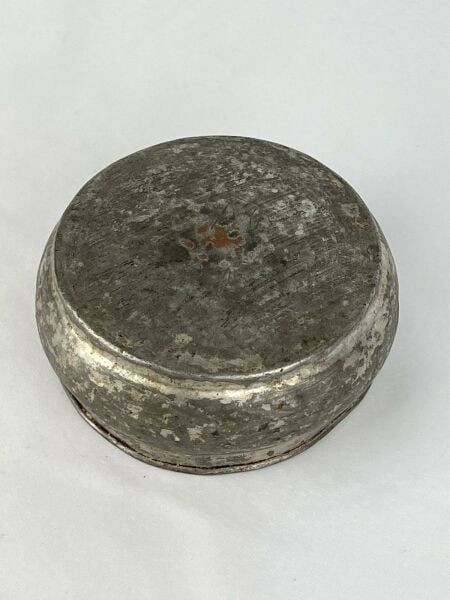 Antika Bakır Tas Ölçü Çap 13 Cm H 7 Cm