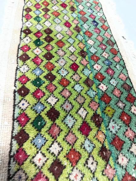 Vintage El Dokuma Halı Aoa Ölçü 77X35Cm