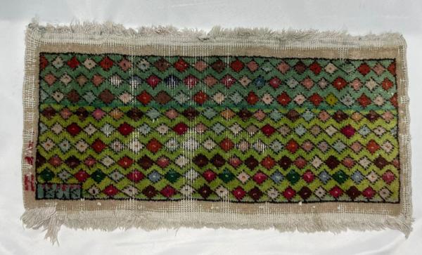 Vintage El Dokuma Halı Aoa Ölçü 77X35Cm