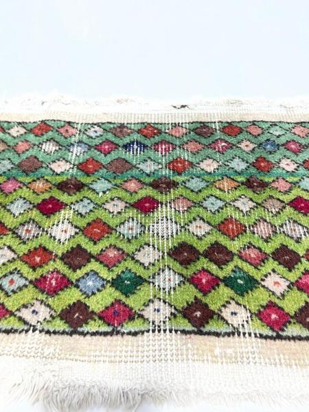 Vintage El Dokuma Halı Aoa Ölçü 77X35Cm