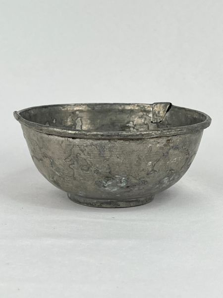 Antika Bakır Tas Ölçü Çap 13,5 Cm H 6 Cm