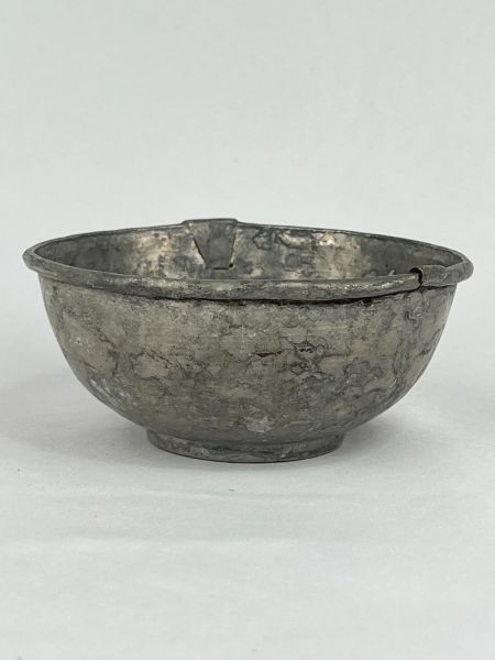 Antika Bakır Tas Ölçü Çap 13,5 Cm H 6 Cm