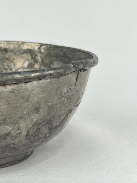 Antika Bakır Tas Ölçü Çap 13,5 Cm H 6 Cm