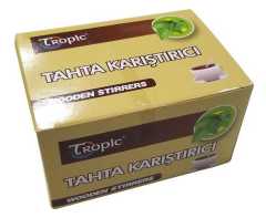 Ahşap Çay Kariştiricisi kağıtsiz Tropic