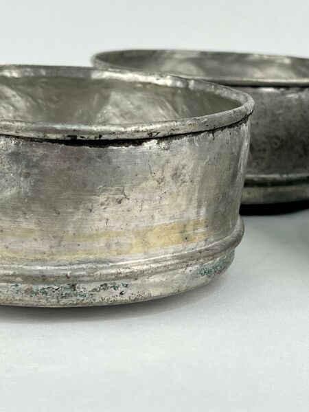 Antika Bakır Tas Ölçü Çap 15 Cm H 19 Cm