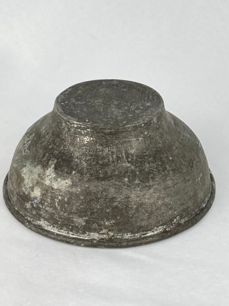 Antika Bakır Tas Ölçü Çap 14 Cm H 6 Cm