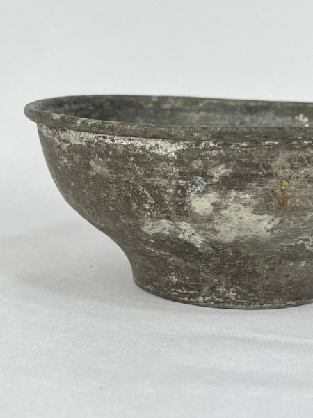 Antika Bakır Tas Ölçü Çap 14 Cm H 6 Cm