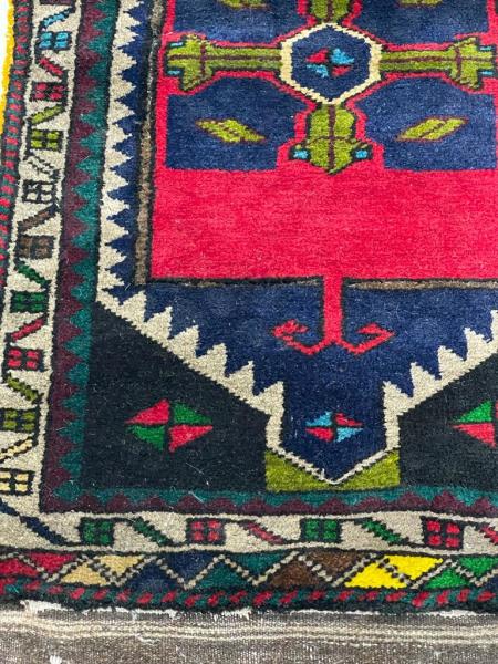 Vintage El Dokuma Halı 85X49Cm Aoa Ölçü 85X49Cm