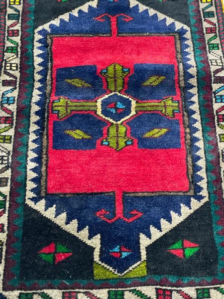 Vintage El Dokuma Halı 85X49Cm Aoa Ölçü 85X49Cm