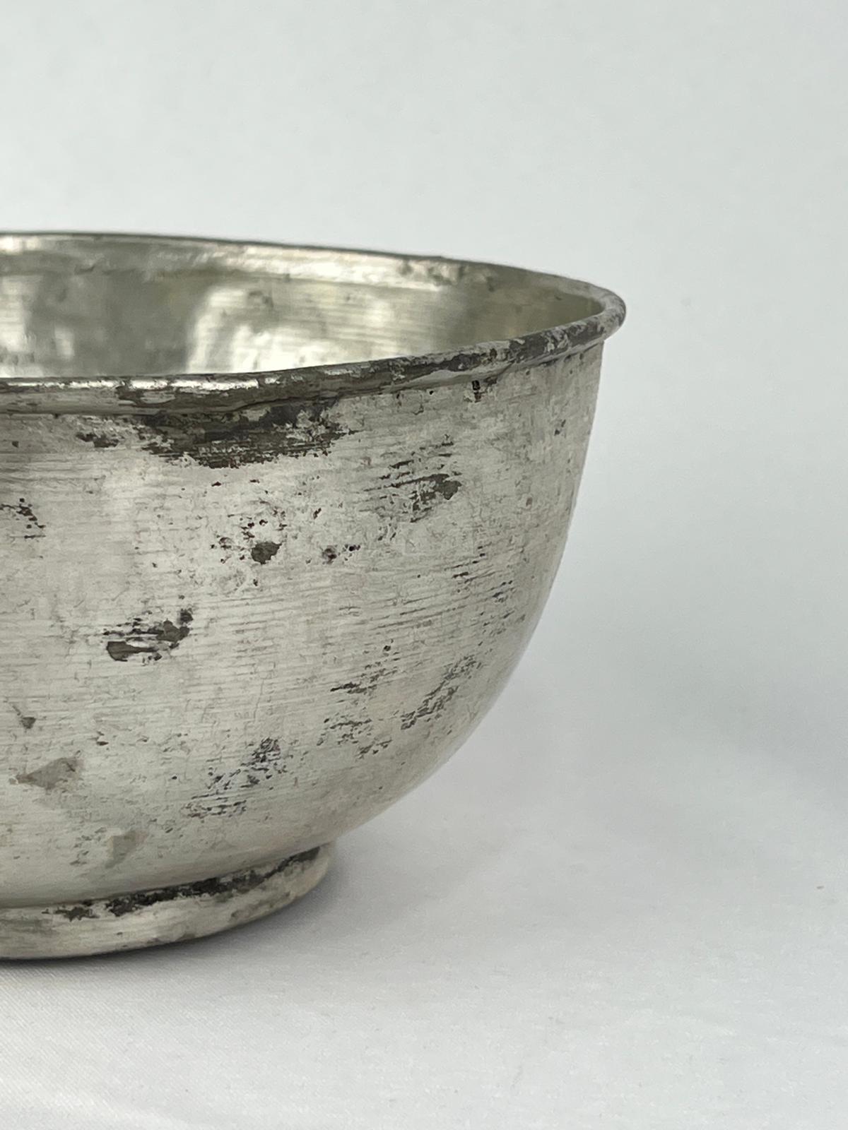 Antika Bakır Tas Ölçü Çap 17 Cm H 9 Cm